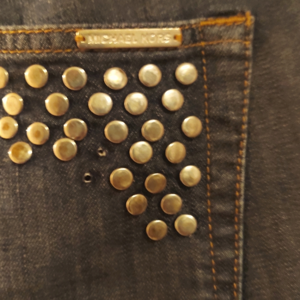 Michael Kors Metal Embellished Jeans 549 View 3